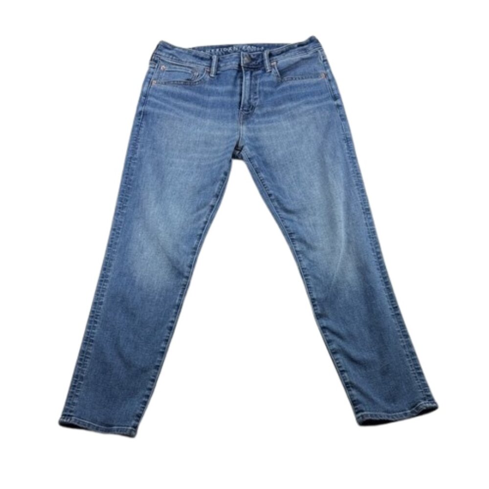 American Eagle Men’s Athletic Fit Jeans – Size 32x28 – Light Wash – Short